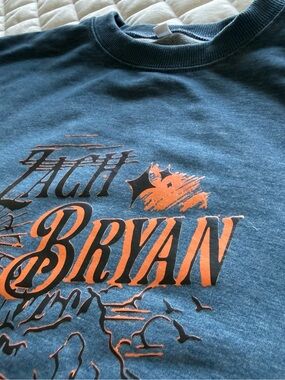 Zach Bryan Something In The Orange Concert T-Shirt Heather Blue Truck Graphic